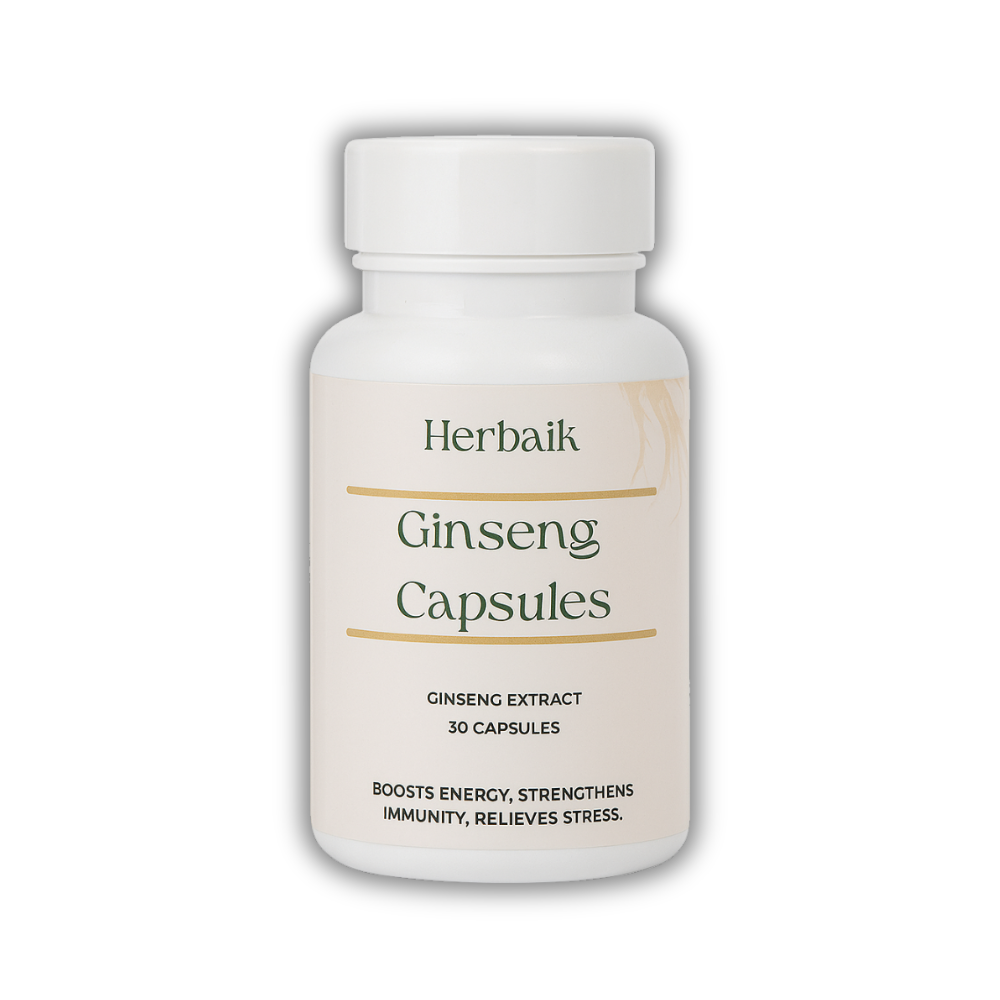 Ginseng Capsules – Energy, Focus & Immunity Boost
