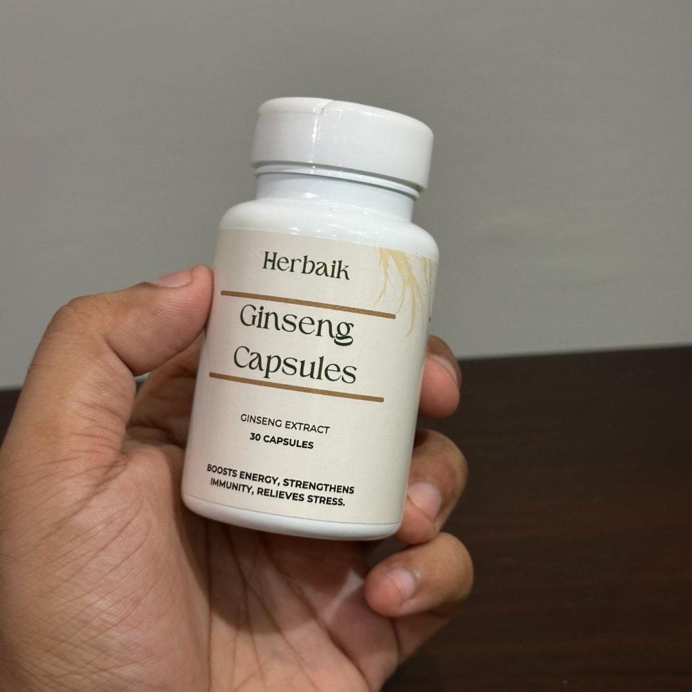 Ginseng Capsules – Energy, Focus & Immunity Boost