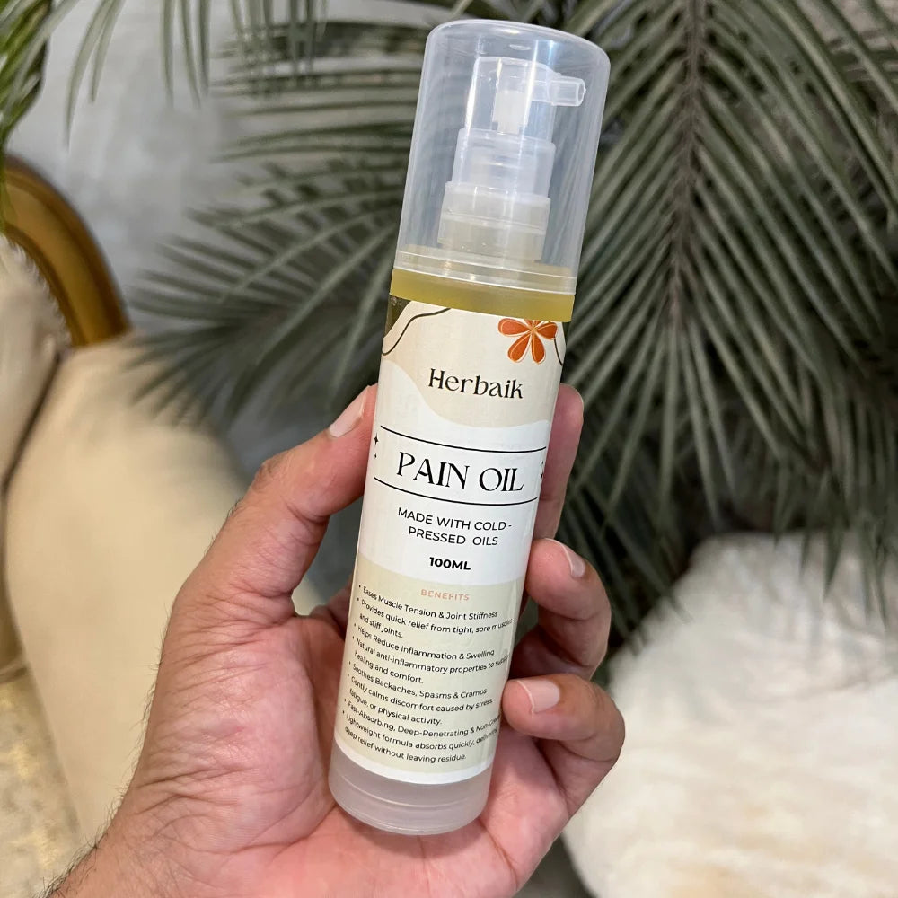 Herbaik Pain Oil - Natural Anti-Inflammatory Massage Oil